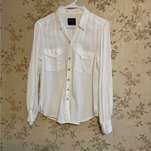 Vintage Abercrombie & Fitch White Button-Down Shirt